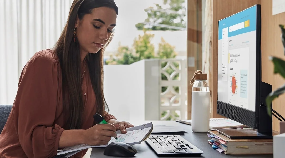 كمبيوتر الكل في واحد HP ProOne 440 G9 مقاس 24 إنش IPS FHD بمعالج Intel Core i7-14700T وذاكرة 16GB وتخزين 512GB SSD لون أسود - Image 4