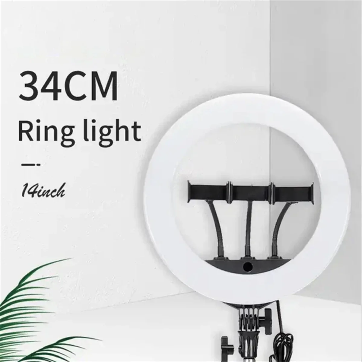 إضاءة حلقية LED Jmary FM-14R مقاس 14 إنش للبث المباشر والتصوير - أسود - Image 7