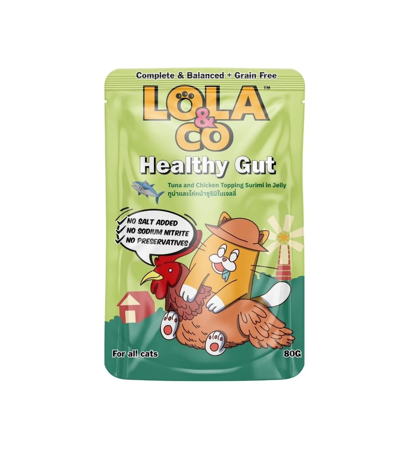 طعام رطب Lola & Co Healthy Gut لصحة الهضم 85 غرام