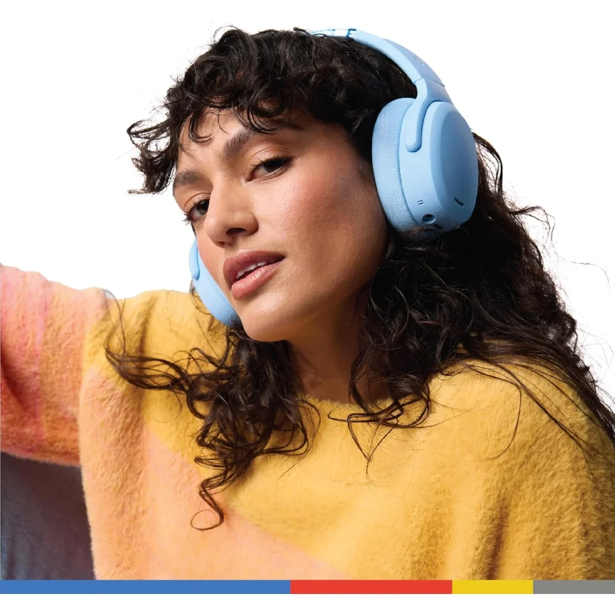 Skullcandy Crusher ANC 2 Wireless Over-Ear Bluetooth Headphones, Preppy Blue - Thumbnail 6