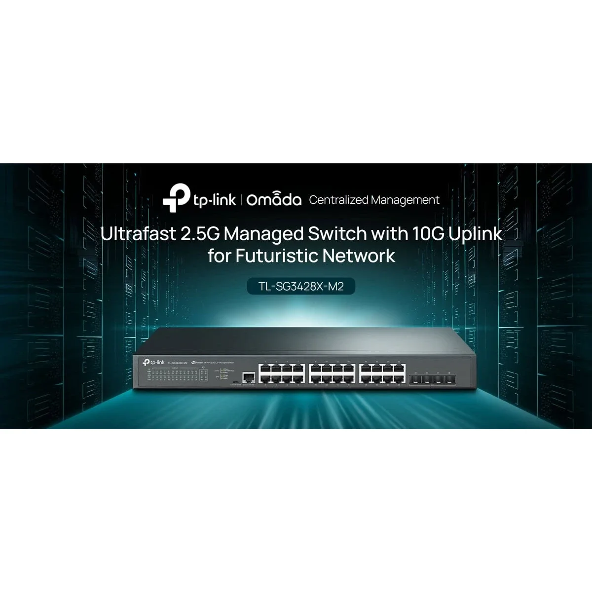 سويتش TP-LINK JetStream TL-SG3428X-M2 مُدار L2+ بـ 24 منفذ 2.5G مع 4 منافذ 10G SFP+ - Image 1