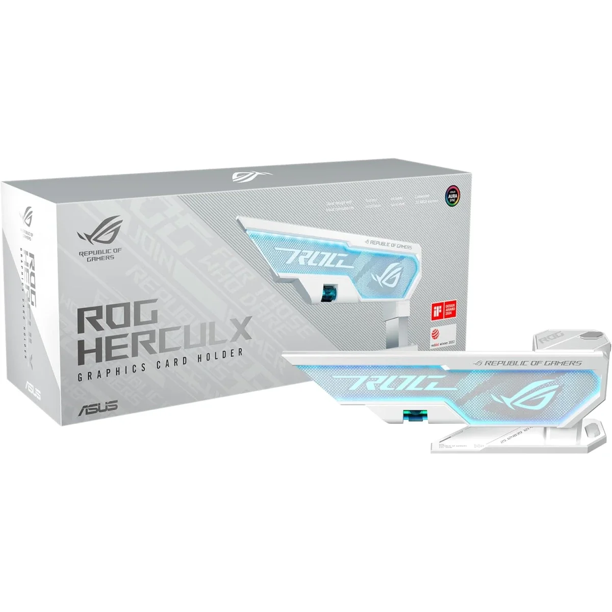 Asus XH01 ROG Herculx Graphics Card Holder Toolless Adjustable White