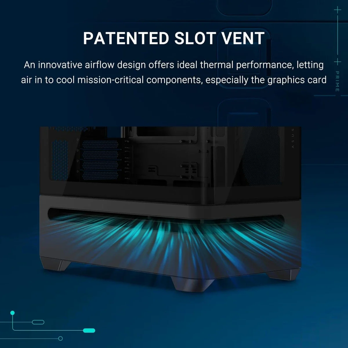 Asus Prime AP202 ARGB Black Micro-ATX PC Case with Curved Tempered Glass and 3 ARGB Fans - Image 3