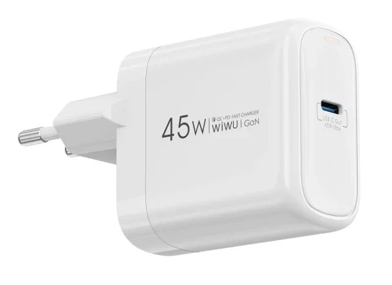 WIWU Wi-U035 Ark 45W PD GaN Wall Charger - White - Image 5