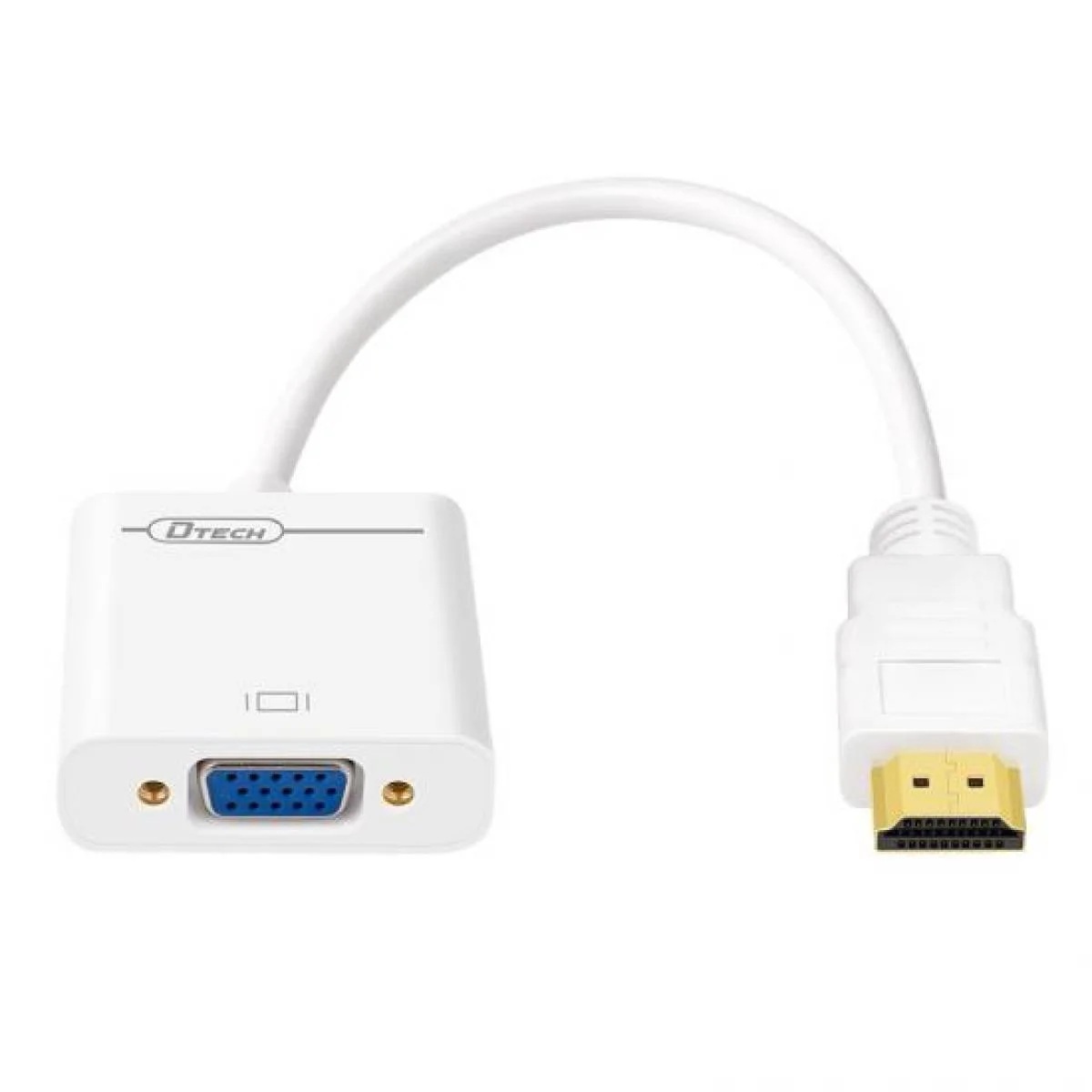 محول DTECH من HDMI إلى VGA مع منفذ صوت