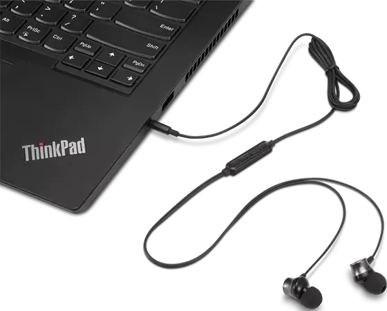 Lenovo Analog In-Ear Headphones Gen II with Mic, 3.5mm Wired, Black - Thumbnail 11