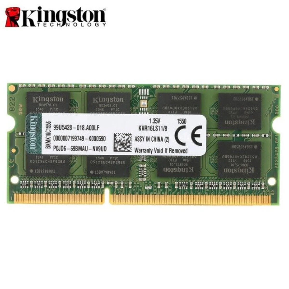 ذاكرة RAM Kingston DDR3 بسعة 1GB للابتوب