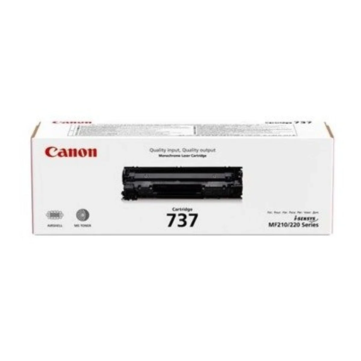 Canon EP-737 Original Black Laser Toner Cartridge, 2400 Pages