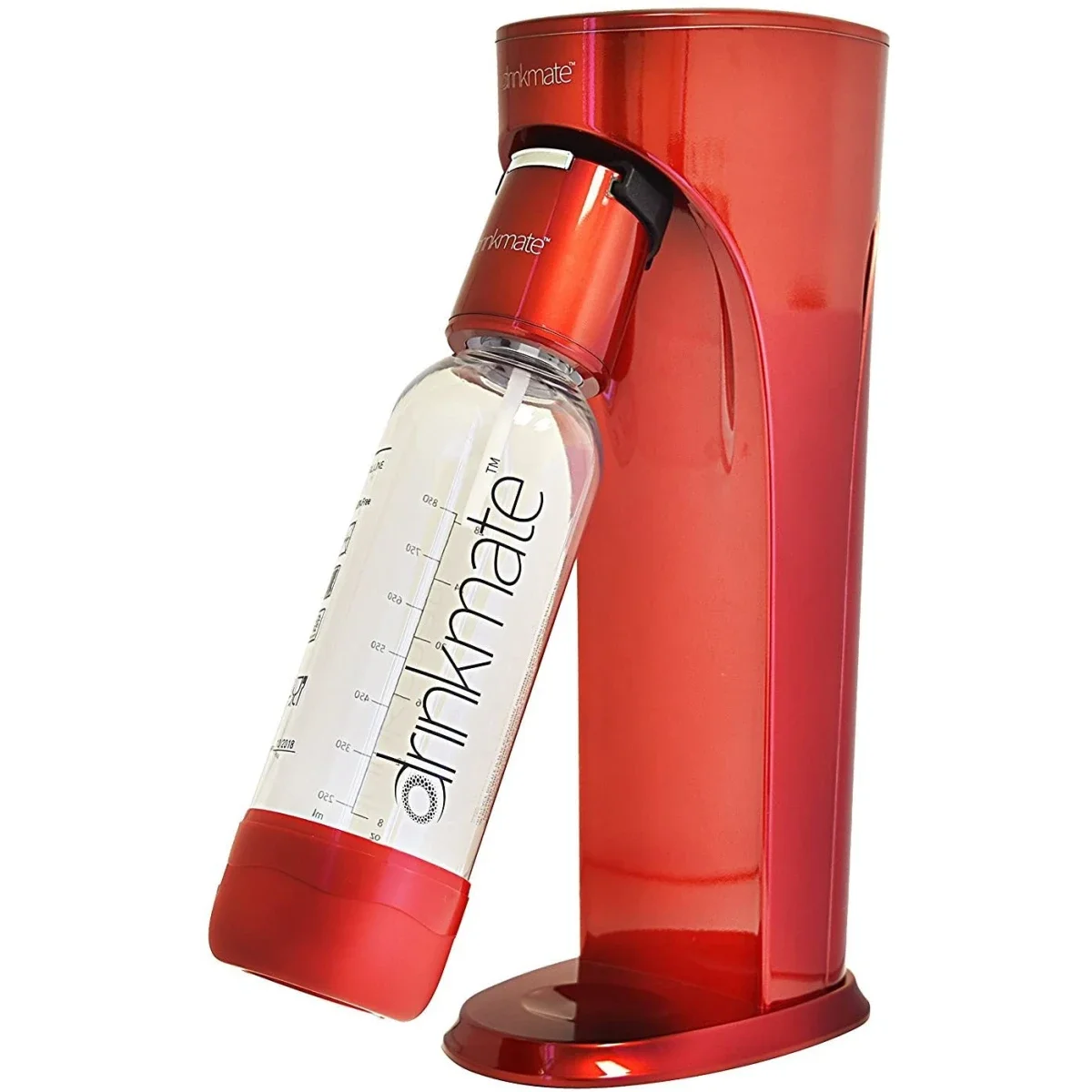 DrinkMate Water & Soda Machine with CO2 Cylinder Included - Red - Image 2
