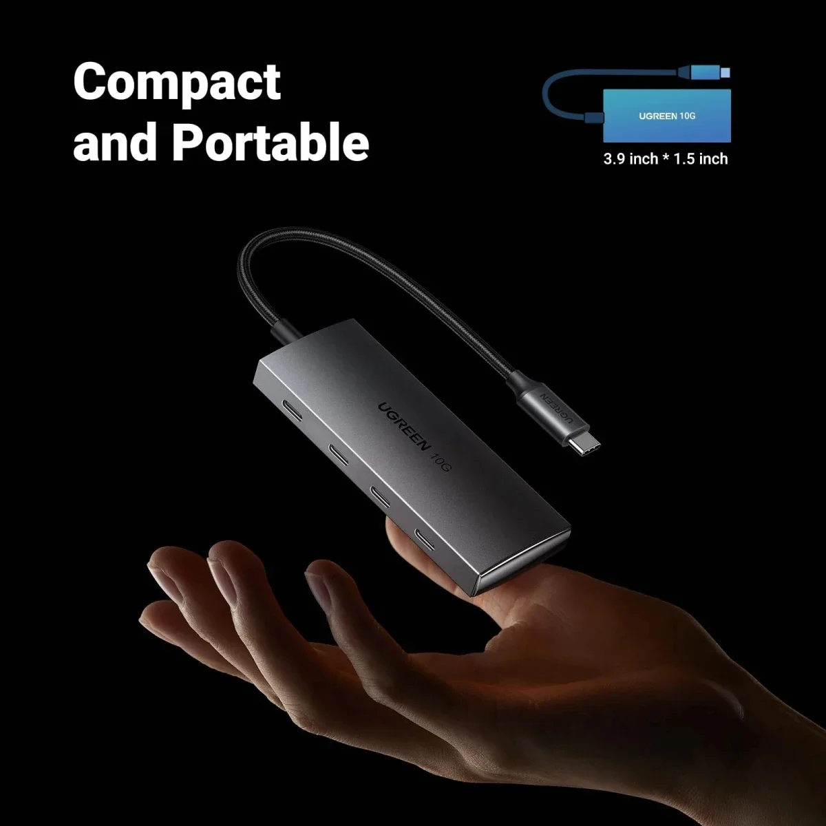 Ugreen 15651 USB-C Hub 10Gbps 4-Port USB-C 3.2 - Image 4