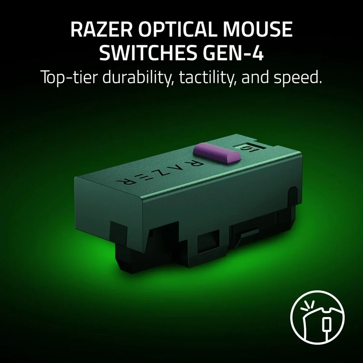 Razer DeathAdder V4 Pro Wireless Gaming Mouse, 56g, HyperSpeed Wireless Gen-2, Focus Pro 45K Gen-2 Sensor, Gen-4 Optical Switches, Optical Scroll Wheel, Up to 150 Hr Battery - Image 7