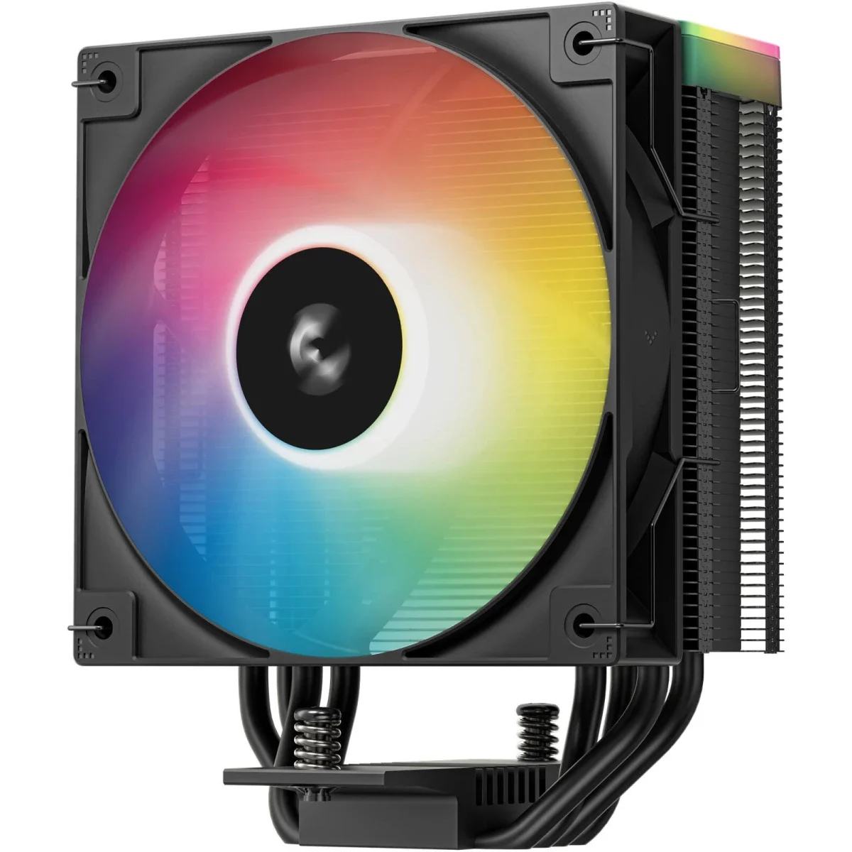 مبرد هوائي للمعالج DeepCool AG400 BK ARGB V2 بسرعة 2100 دورة في الدقيقة وتدفق هواء 75.89 CFM باللون الأسود - Image 2