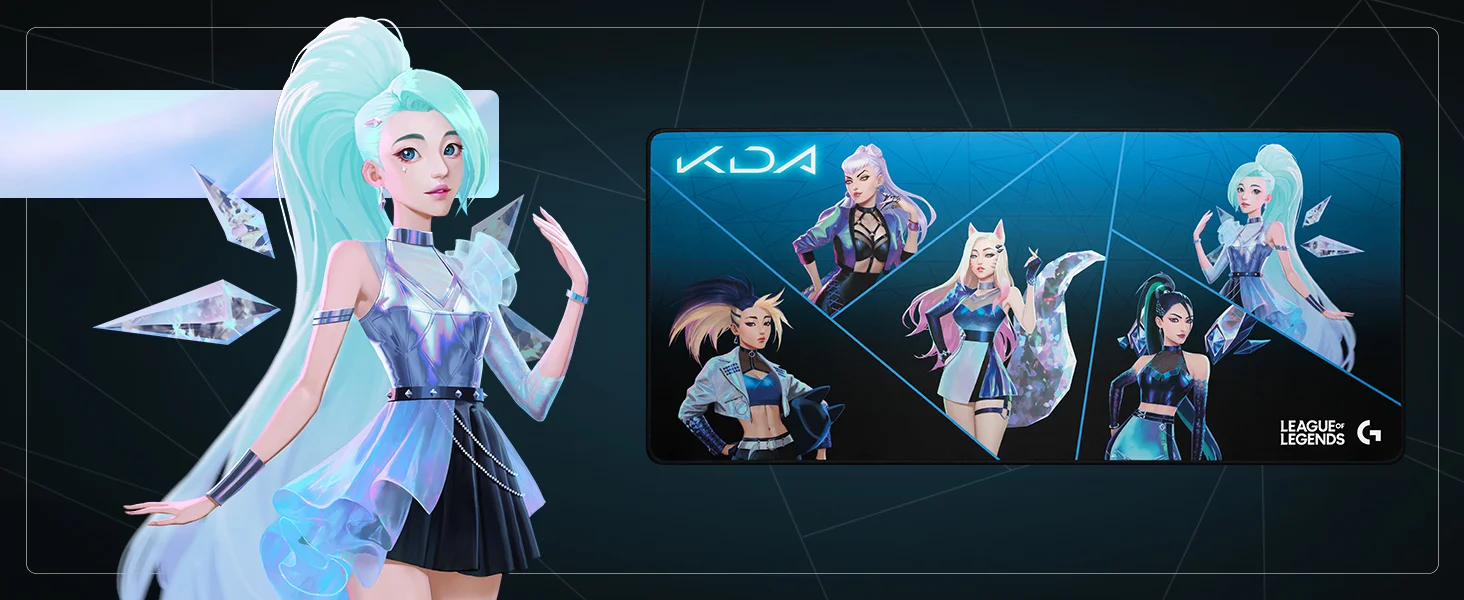 Logitech G840 XL K/DA Edition Gaming Mouse Pad 900 x 400 mm - Image 8