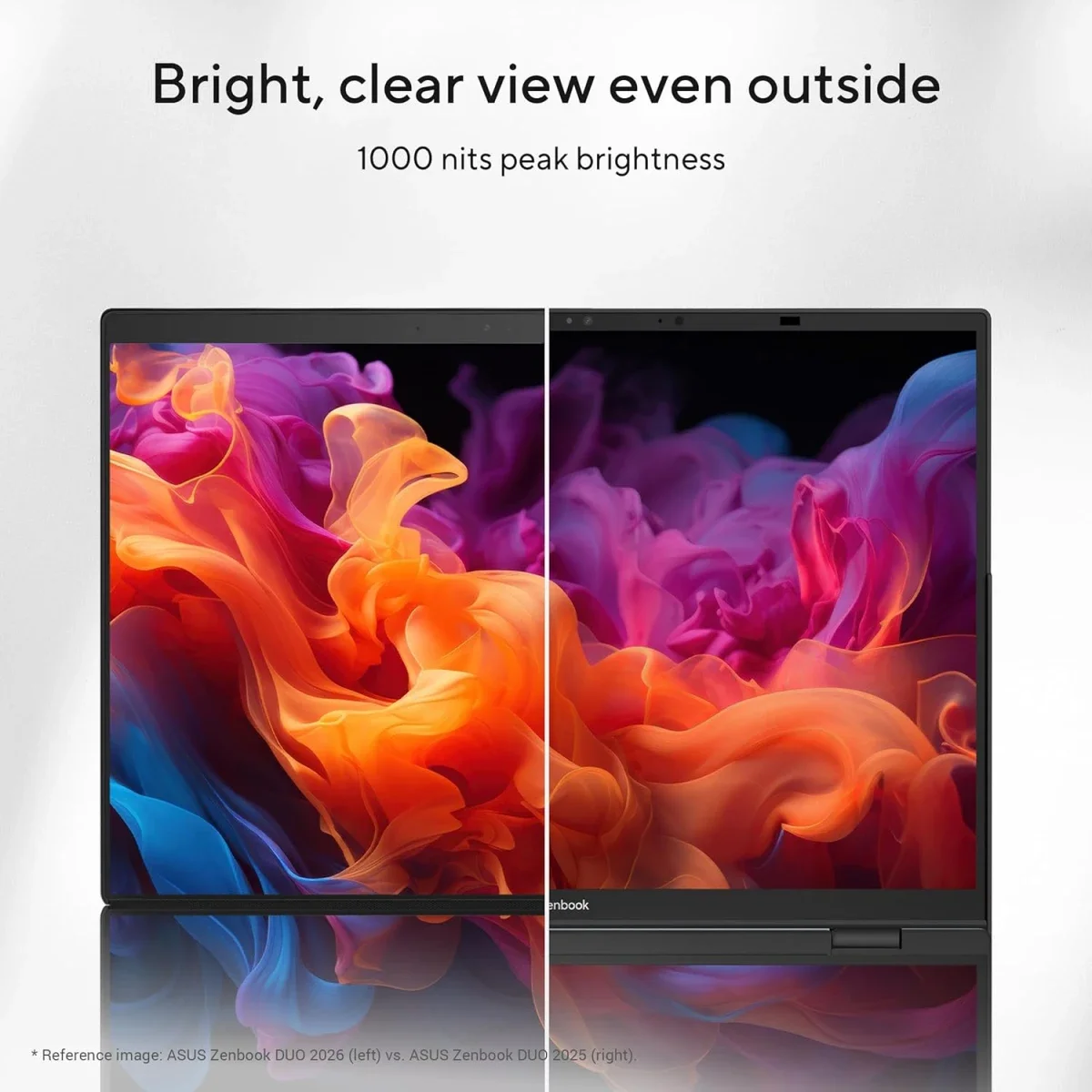 لابتوب Asus Zenbook DUO UX8407AA-SN099W بشاشتين 14.0 إنش 3K OLED تعمل باللمس 144Hz مع Intel Core Ultra 9 386H و32GB RAM و2TB SSD - Image 4