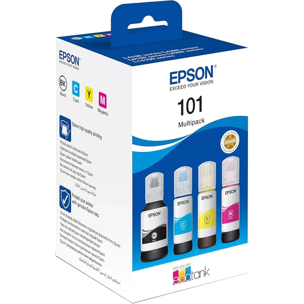 EPSON EcoTank 101/103 4-Colour Ink Bottle Multipack 337 ml - Thumbnail 2