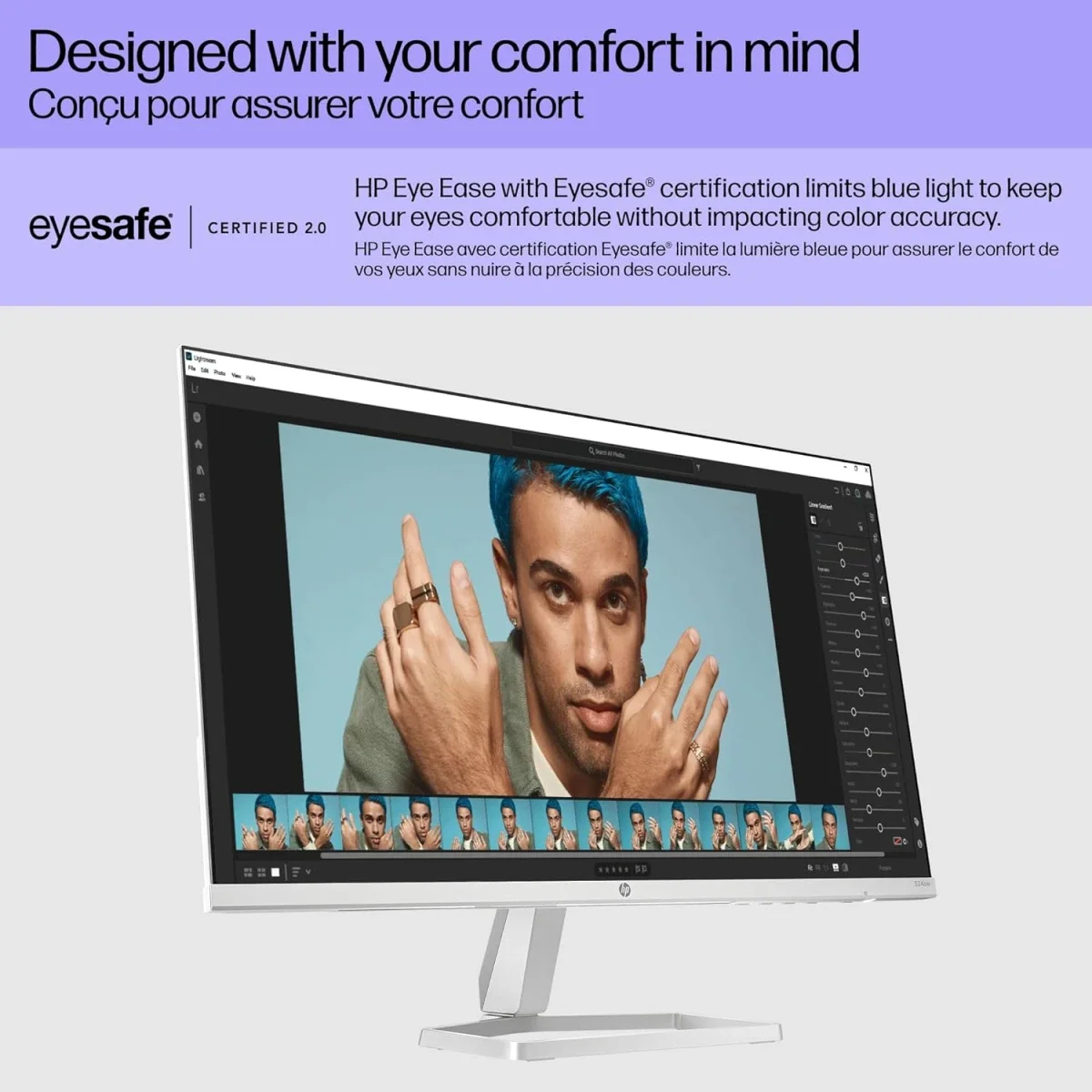 شاشة HP 524sw نحيفة للغاية 24 إنش IPS فل إتش دي 100 هرتز فضية وبيضاء - Image 8