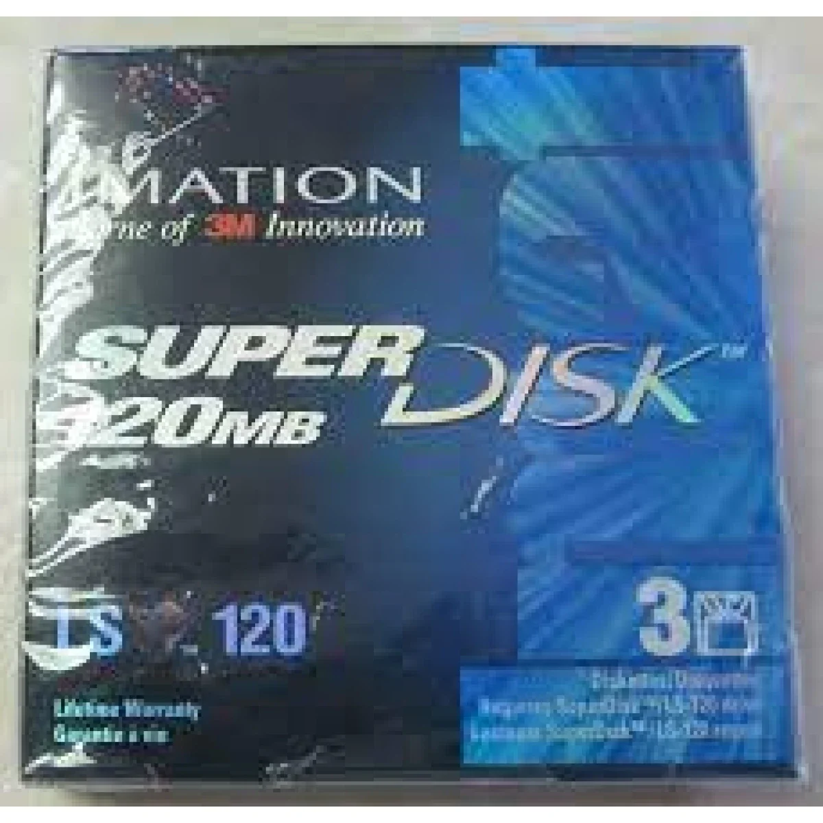 محرك أقراص USB Imation SuperDisk بسعة 120 MB
