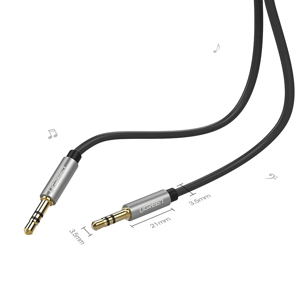 سلك صوت AUX 3.5 مم ذكر إلى 3.5 مم ذكر Ugreen 10737 بطول 5 متر - Image 2