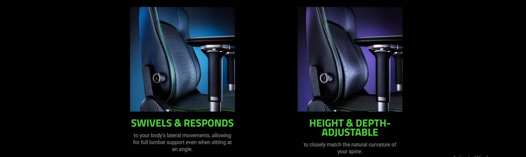 كرسي ألعاب Razer Iskur V2 قماش، إسفنج عالي الكثافة، مساند ذراع 4D، تحمل 136 كغ، دعم متكيف، إمالة مقعد تفاعلية وإمالة ظهر حتى 152°، رمادي داكن - Image 20