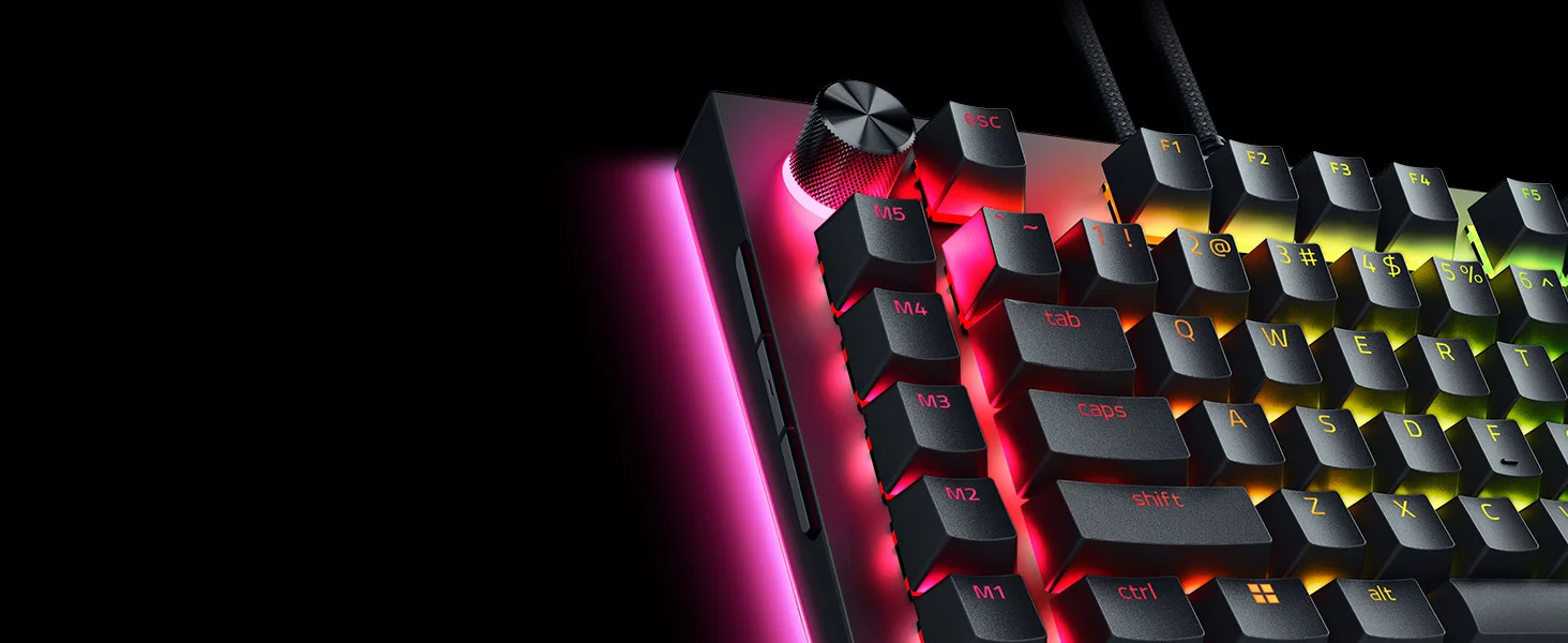 لوحة مفاتيح ألعاب ميكانيكية سلكية Razer BlackWidow V4 Pro بمفاتيح Green - Thumbnail 16