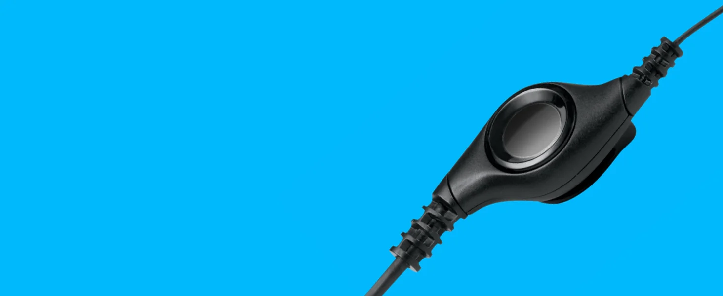 Logitech H390 Wired USB Headset with Noise-Cancelling Microphone, In-Line Controls - Black - Thumbnail 9