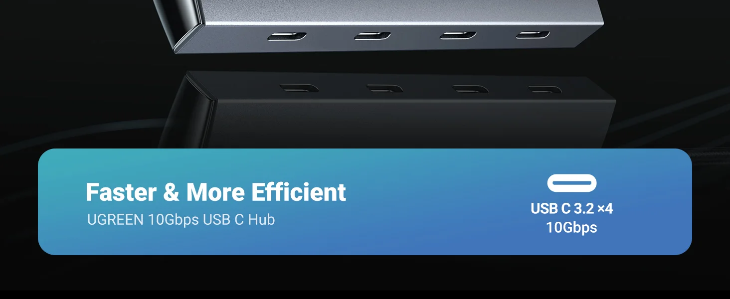 Ugreen 15651 USB-C Hub 10Gbps 4-Port USB-C 3.2 - Image 10