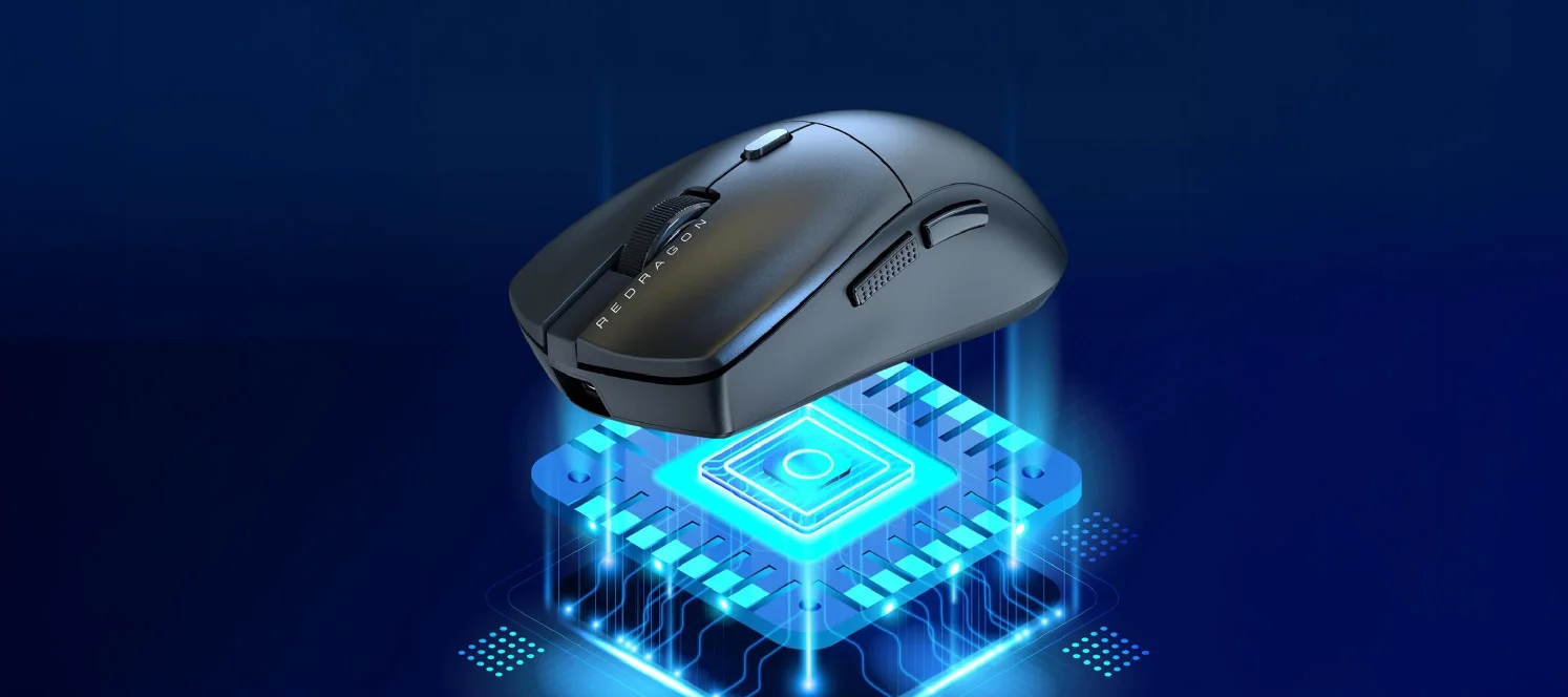 ماوس ألعاب Redragon M815 NEVA خفيف الوزن 44 جم، 8KHz، 26000 DPI، أسود - Thumbnail 14