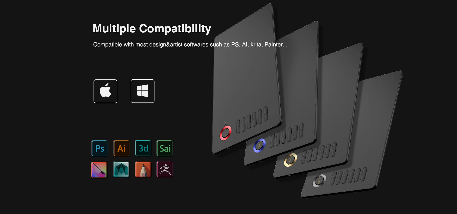 تابلت رسم VEIKK A15 Pro بمساحة 10 × 6 إنش وقلم بدون بطارية و12 زر اختصار - Image 8