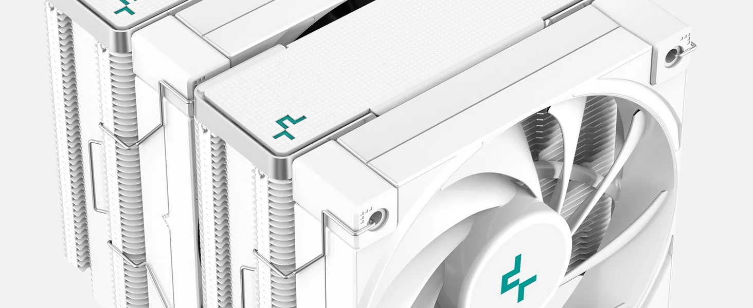 DeepCool AK620 White CPU Air Cooler 260W TDP Dual Tower with 6 Copper Heat Pipes and Dual 120mm PWM Fans - Image 10