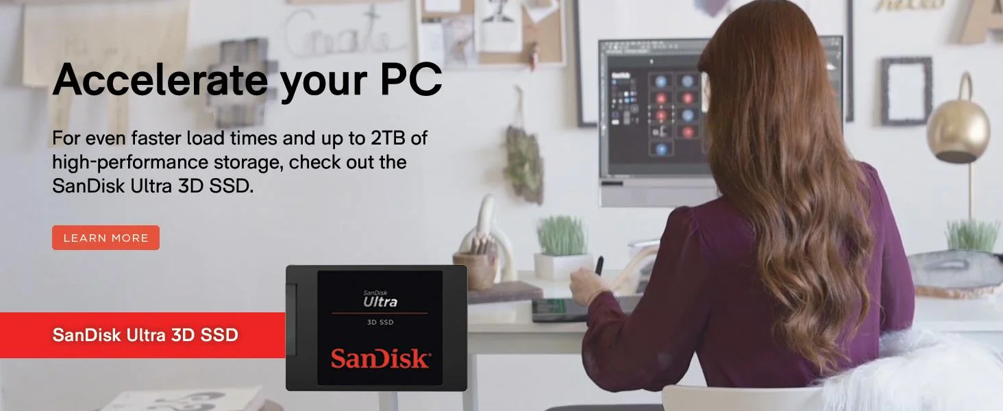 وحدة تخزين SSD داخلية SanDisk SSD Plus سعة 2TB مقاس 2.5 إنش SATA III - Thumbnail 10