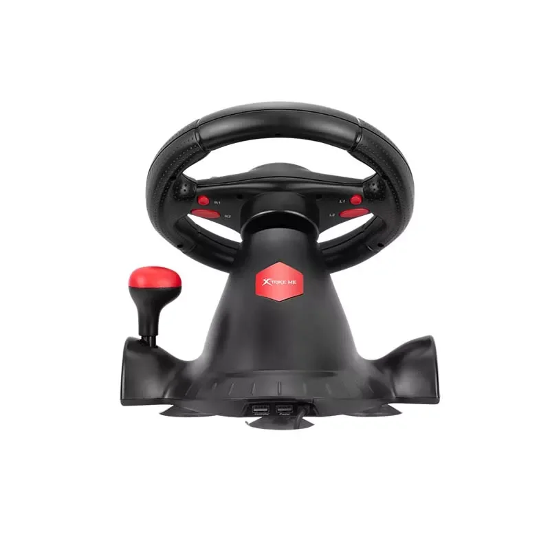 مقود ألعاب سباق XTRIKE ME GP-903 سلكي مع دواسات ودوران 180 درجة - Image 6