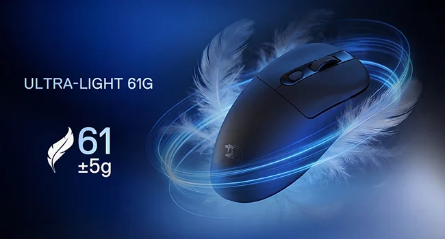 Redragon M998 Lightweight Tri-Mode Wireless Gaming Mouse with RGB Charging Dock, 24000 DPI, Black - Thumbnail 10