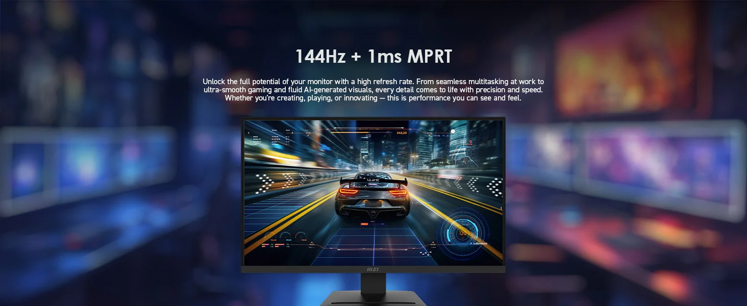 MSI 27-inch FHD 1920x1080 IPS Monitor, 144Hz, 1ms, Black – PRO MP273 E14A - Image 13