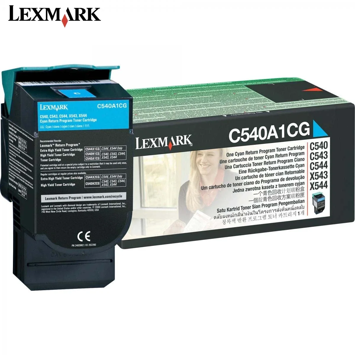 Lexmark C540 Original Cyan Toner Cartridge