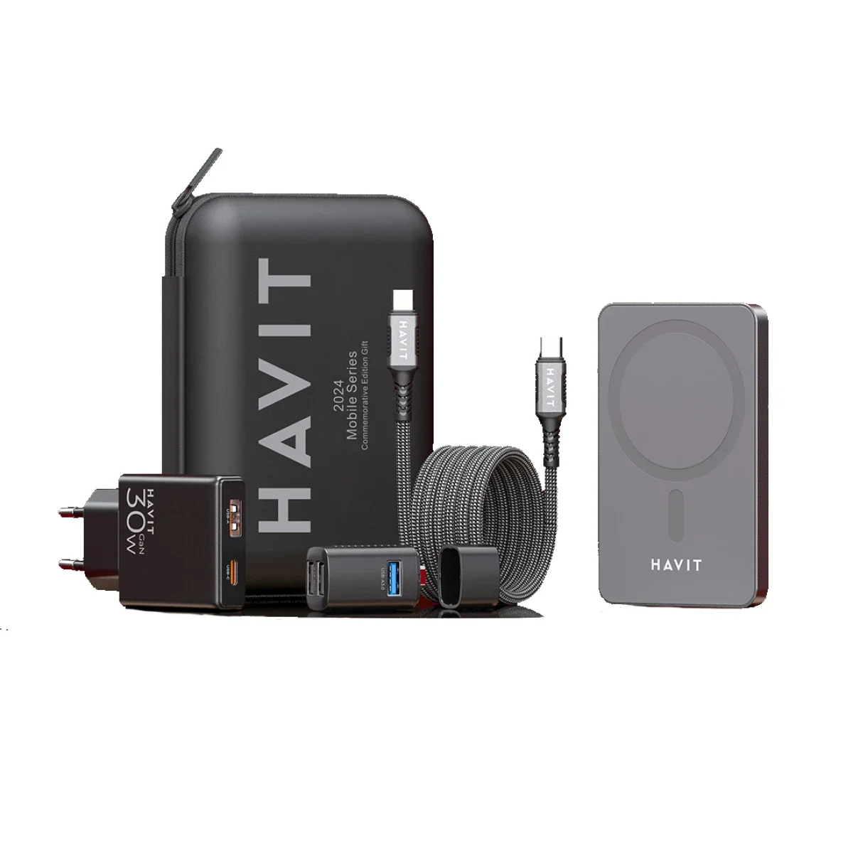 HAVIT STK088 EU KIT 10000mAh Power Bank with Dual USB Outputs - Black