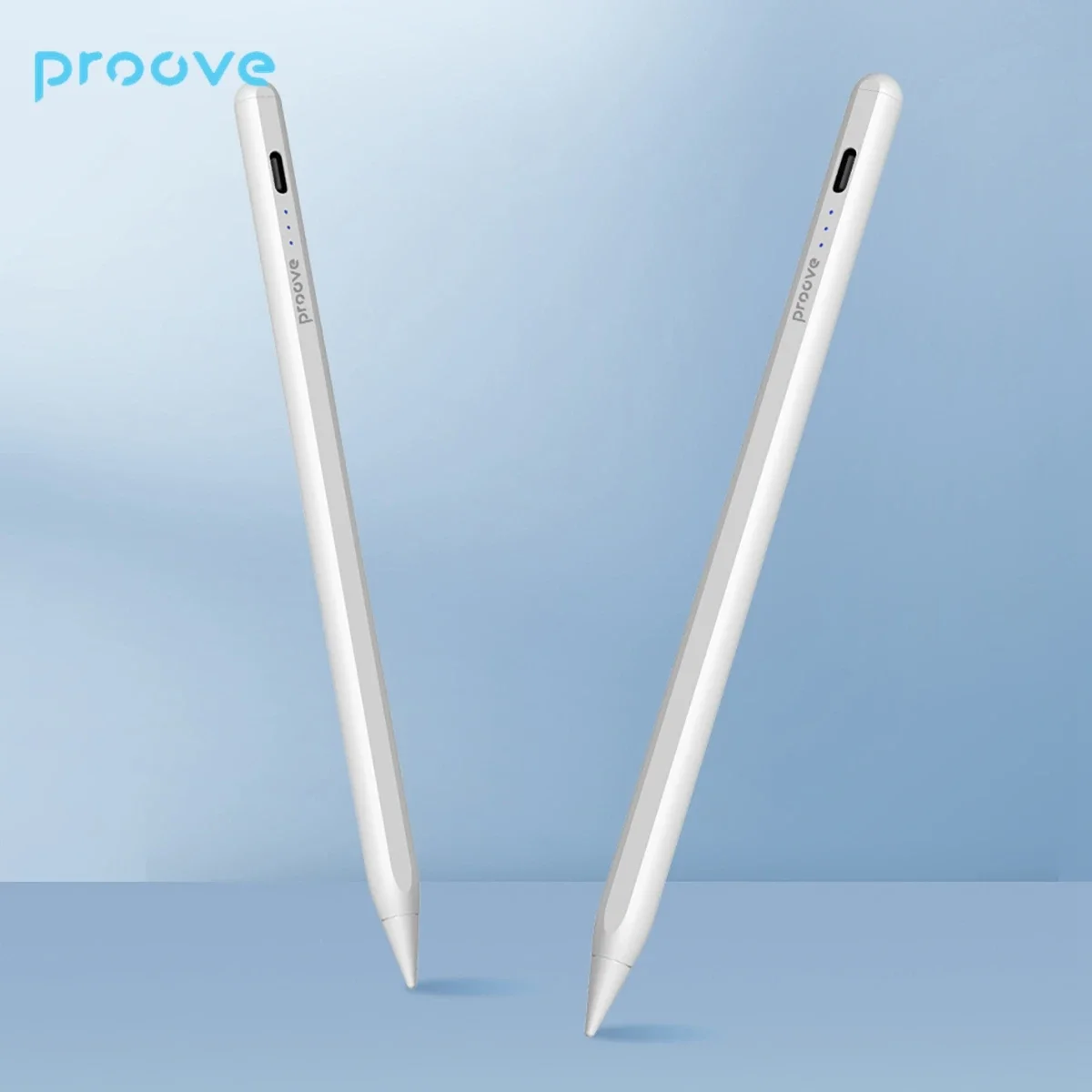 قلم ستايلس Proove Magic Wand ASP-01 نشط بشحن USB-C، أبيض - Thumbnail 3