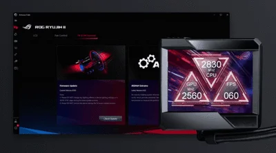 مبرد سائل للمعالج Asus ROG Ryujin II 240 AIO مع راديتر 240mm وشاشة LCD مقاس 3.5 إنش - Image 10