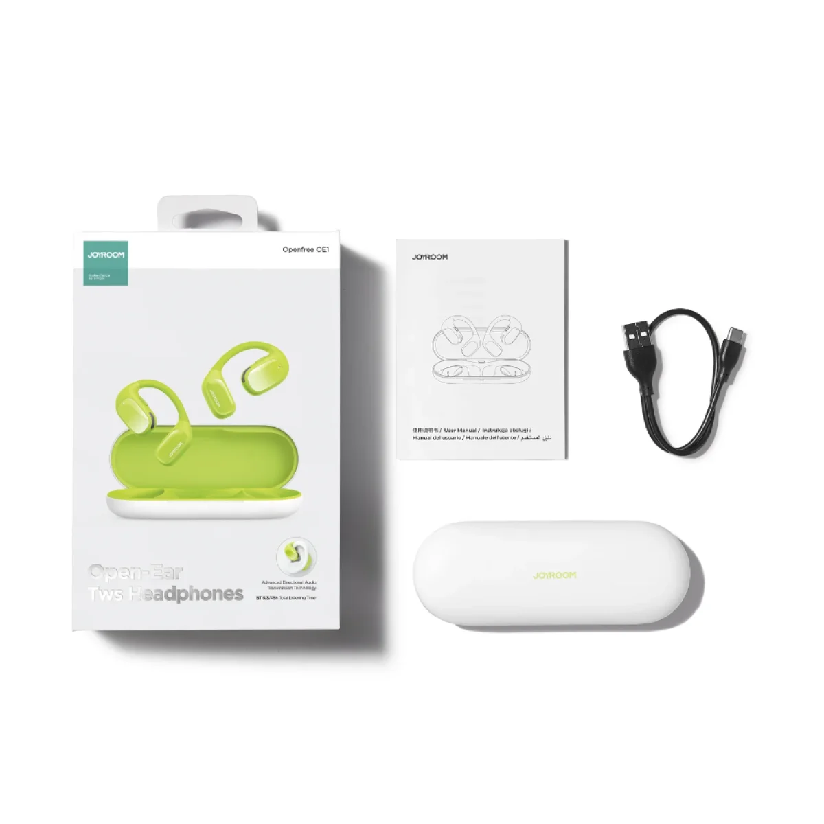 JOYROOM JR-OE2 Open-Ear True Wireless Headphones with 600mAh Charging Case - Thumbnail 3
