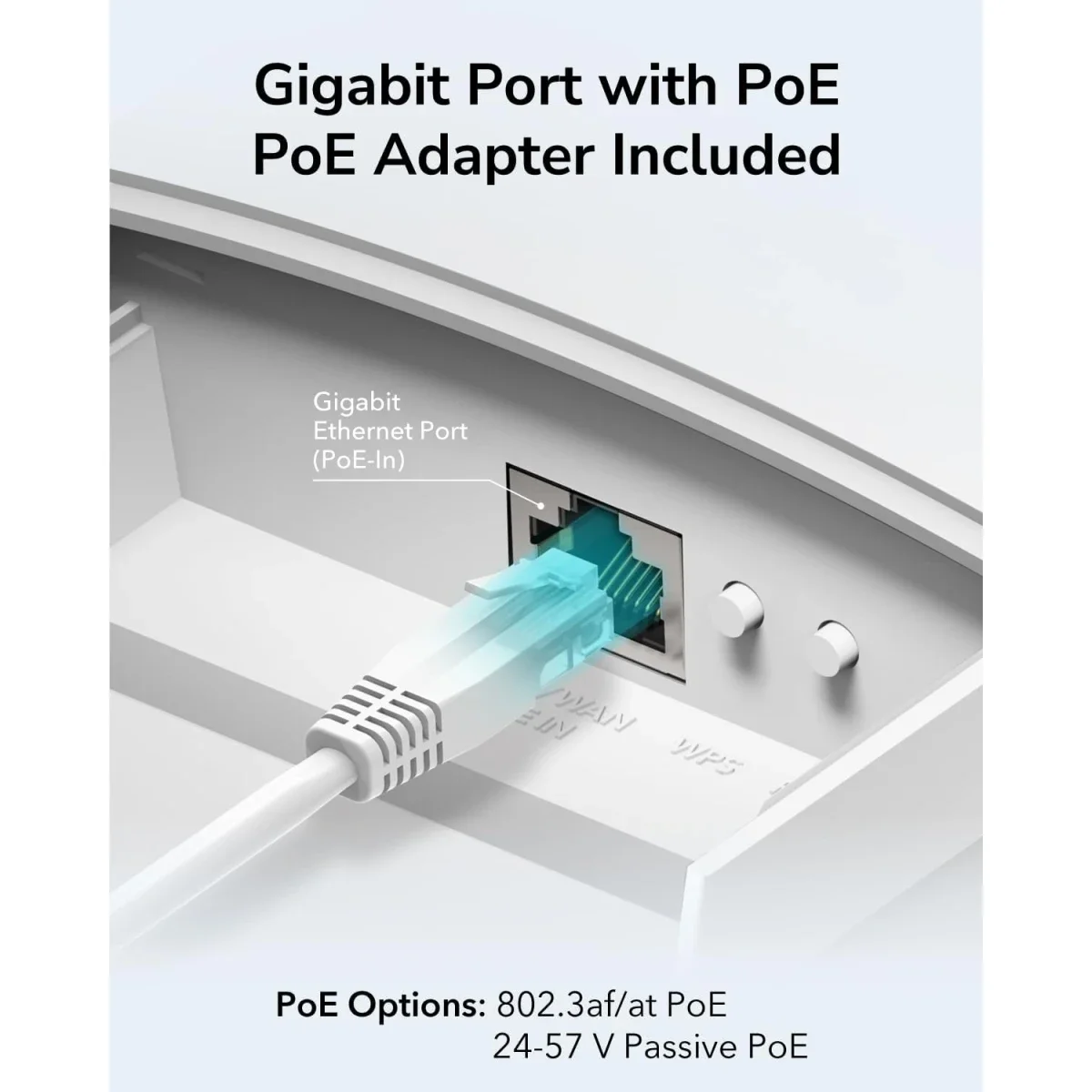 نقطة وصول وموسع شبكة لاسلكي CUDY RE1200 خارجي AC1200 ثنائي النطاق جيجابت مع محول PoE - Image 6