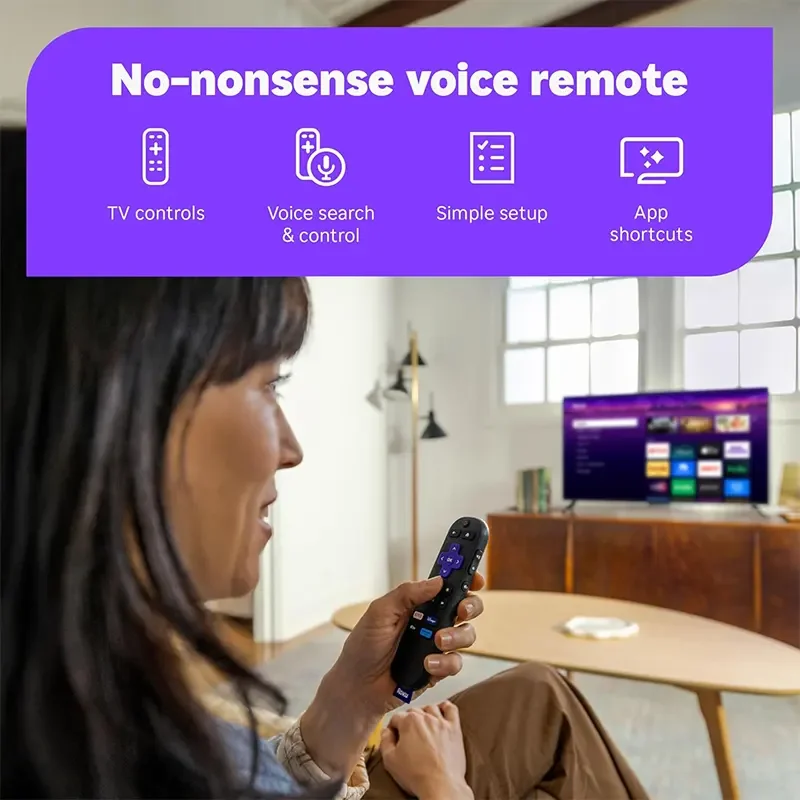 جهاز بث Roku Streamer 3840S2 HD للتلفزيون مع ريموت صوتي، رام 512MB وتخزين 512MB وقنوات مباشرة مجانية - Image 10