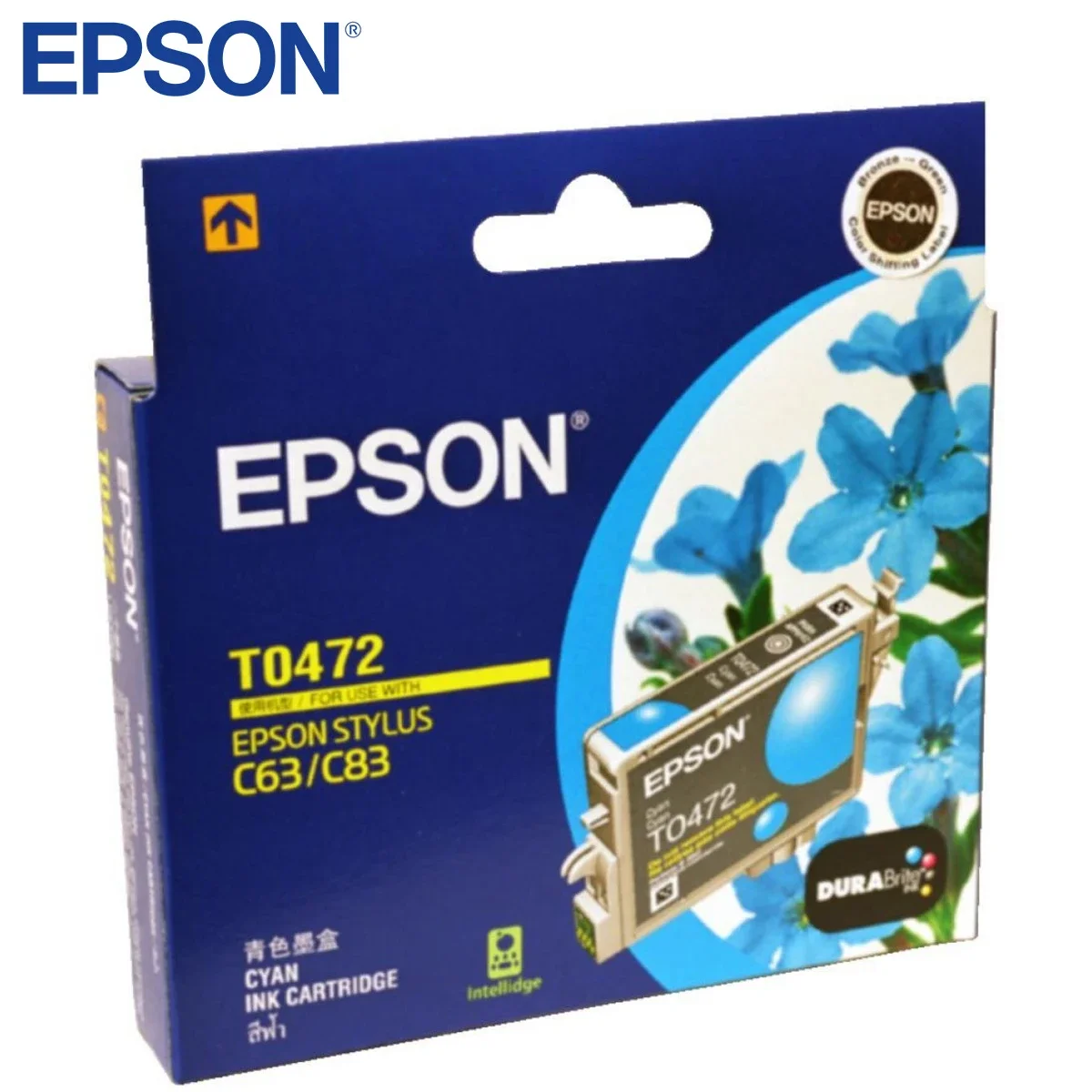 EPSON T0472 Original Cyan Ink Cartridge