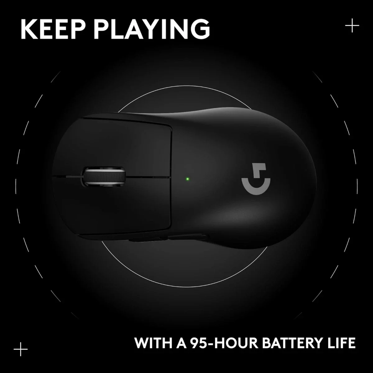 ماوس ألعاب Logitech G PRO X SUPERLIGHT 2 DEX لاسلكي، 44K DPI، أسود - Thumbnail 10