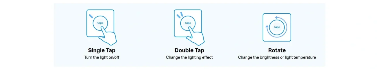 مفتاح تعتيم ذكي لاسلكي TP-LINK Tapo S200D للتحكم بالإضاءة - Image 9