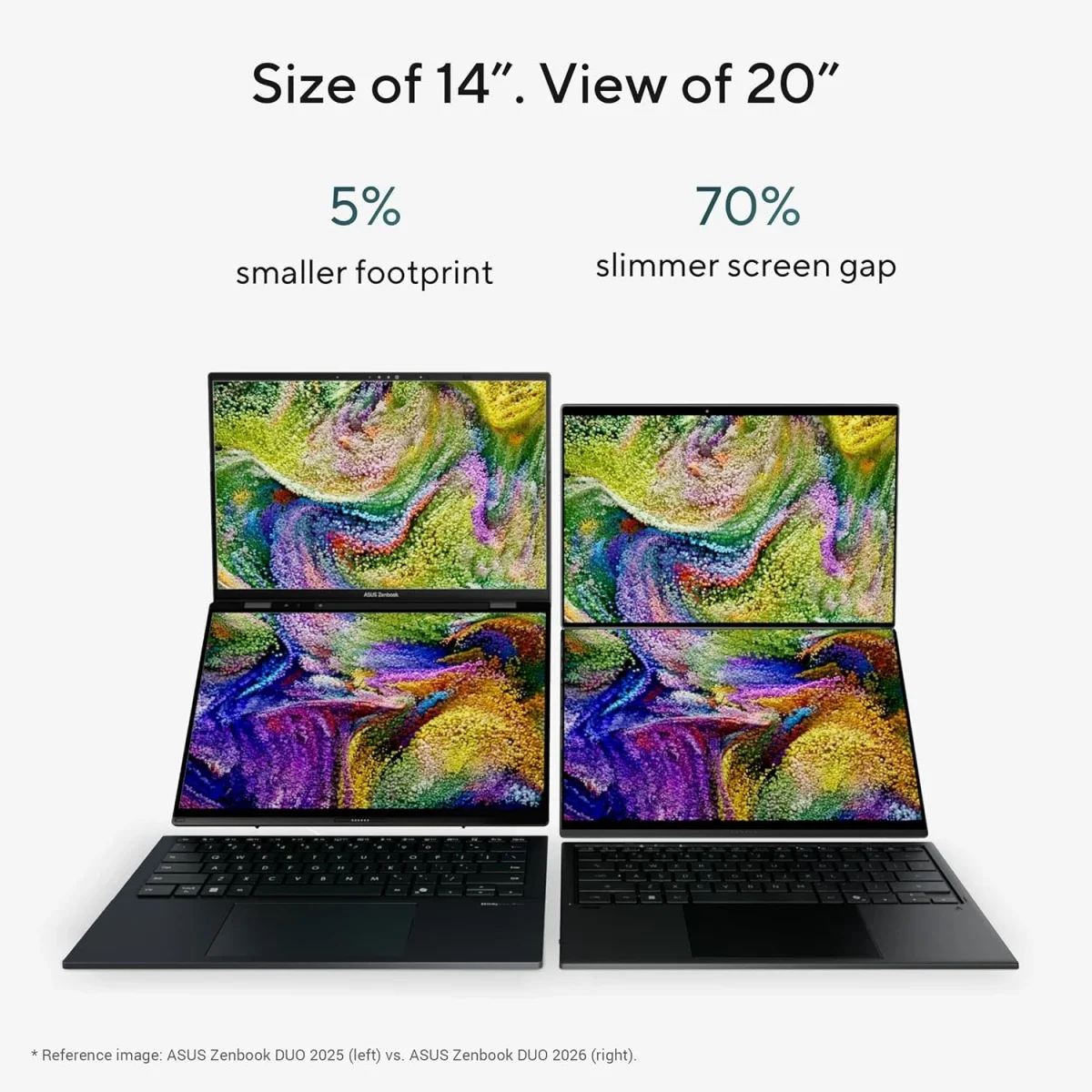 لابتوب Asus Zenbook DUO UX8407AA-SN099W بشاشتين 14.0 إنش 3K OLED لمس 144Hz Intel Core Ultra 9 386H رام 32GB SSD سعة 2TB - Image 7