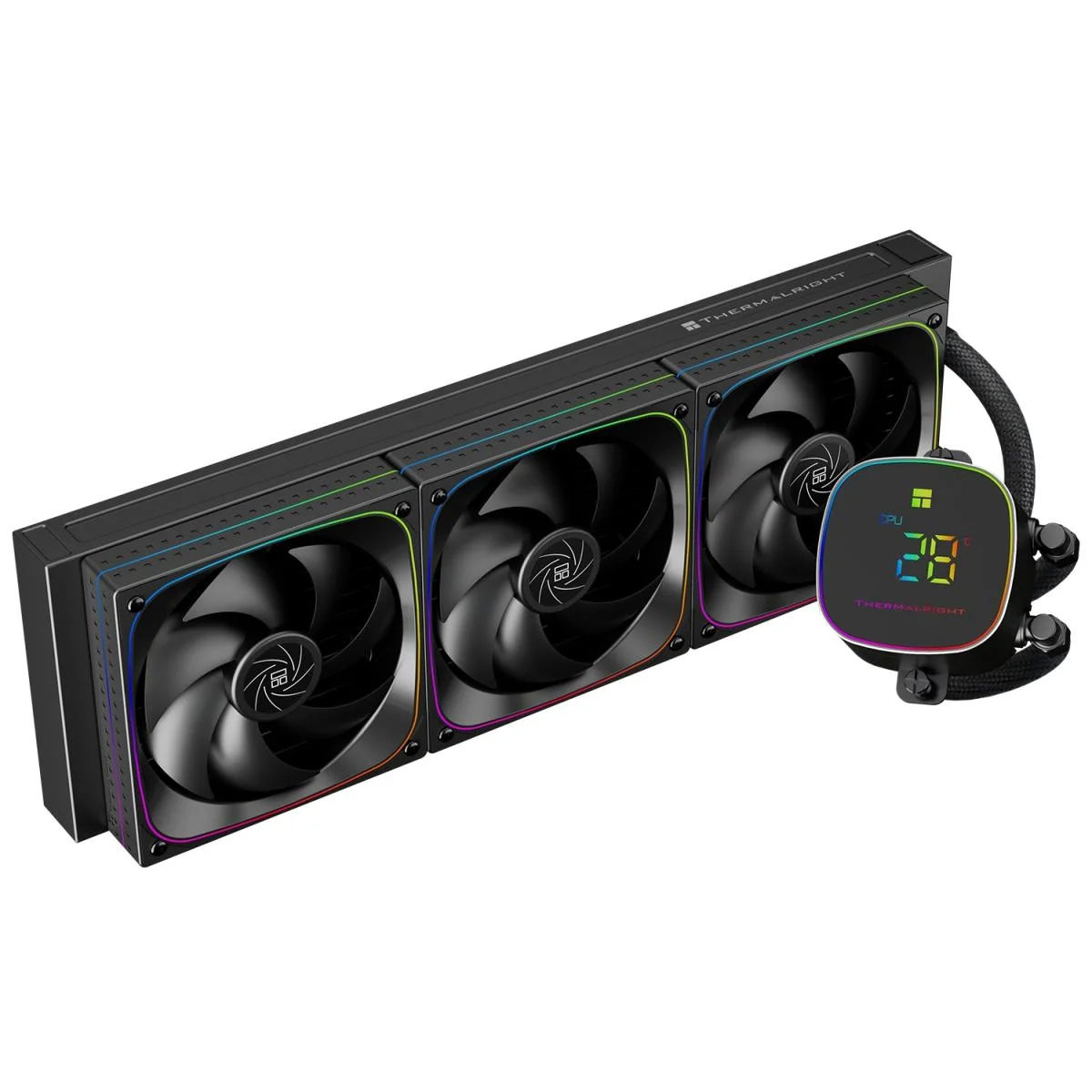 مبرد سائل للمعالج Thermalright Frozen Horizon 360 Digital ARGB أسود TL-Q12