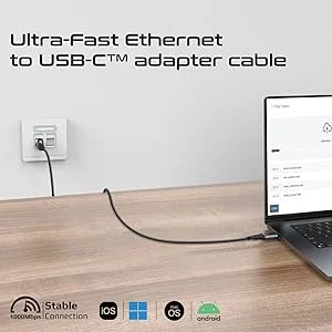 كابل محول إيثرنت إلى USB-C Promate Clink-RJ45 بطول 5 متر بسرعة 1000Mbps وUSB-C 3.2 - Image 9