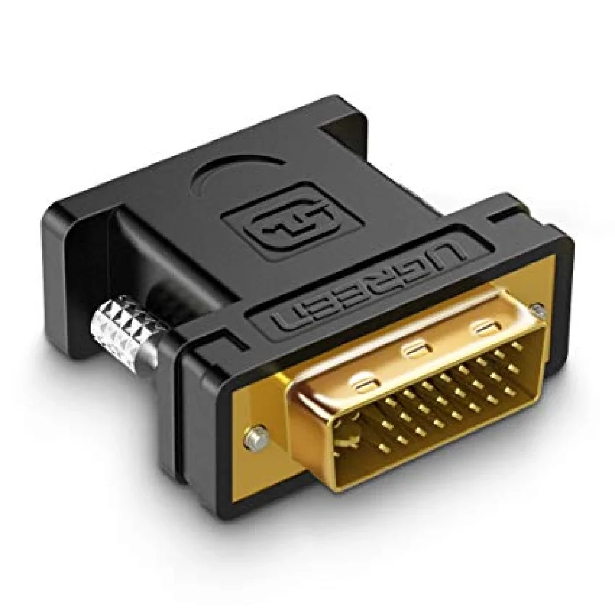 محول (Adapter) لتوصيل شاشة من نوع VGA القديم بمنفذ من نوع DVI-I (24+5) الحديث في الكمبيوتر أو كرت الشاشة