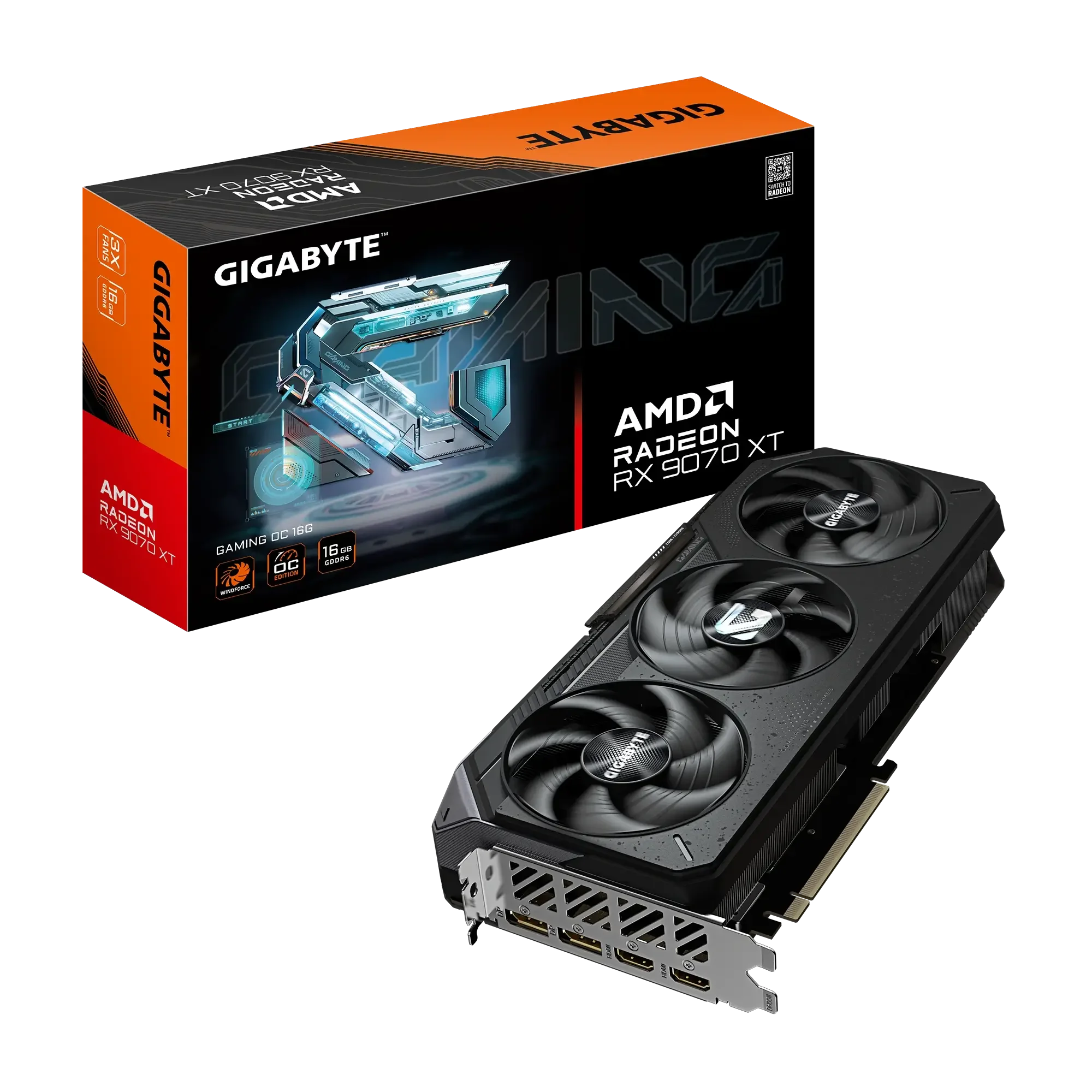كرت شاشه GIGABYTE Radeon RX 9070 XT GAMING OC 16GB GDDR6