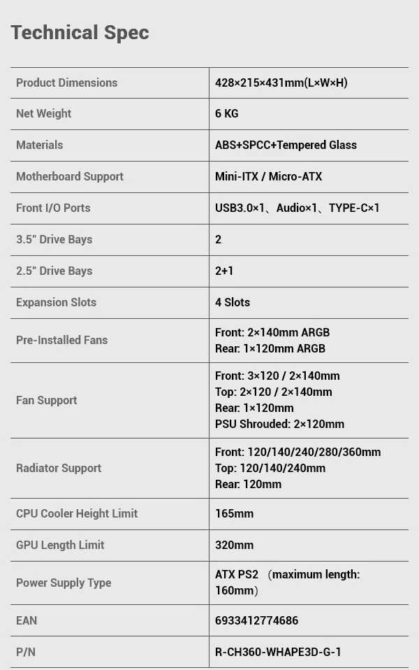 هيكل كمبيوتر DeepCool CH360 Digital Micro-ATX بتدفق هواء عالي مع مراوح ARGB وشاشة عرض حالة مزدوجة - White - Image 17