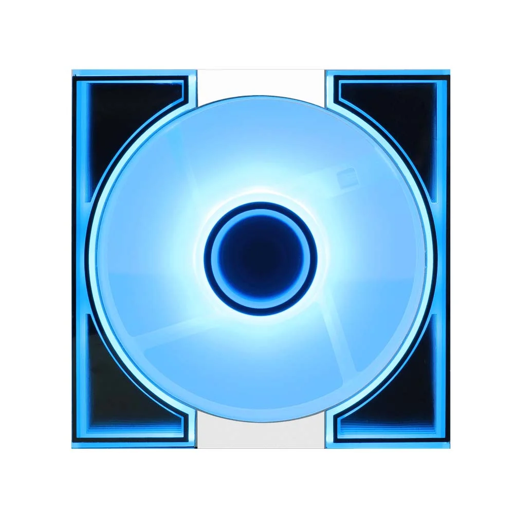 مروحة كيس DarkFlash DM8 مقاس 120 ملم بإضاءة ARGB - أبيض، قطعة واحدة - Thumbnail 2